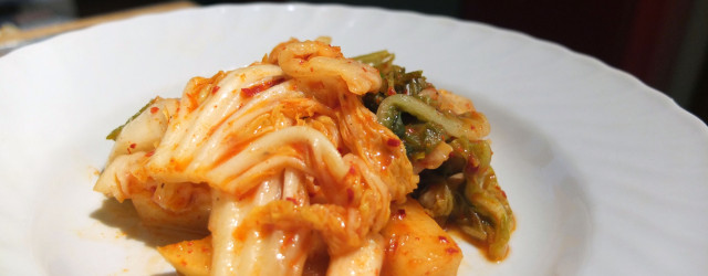 Kimchi (or Kimchee) plated